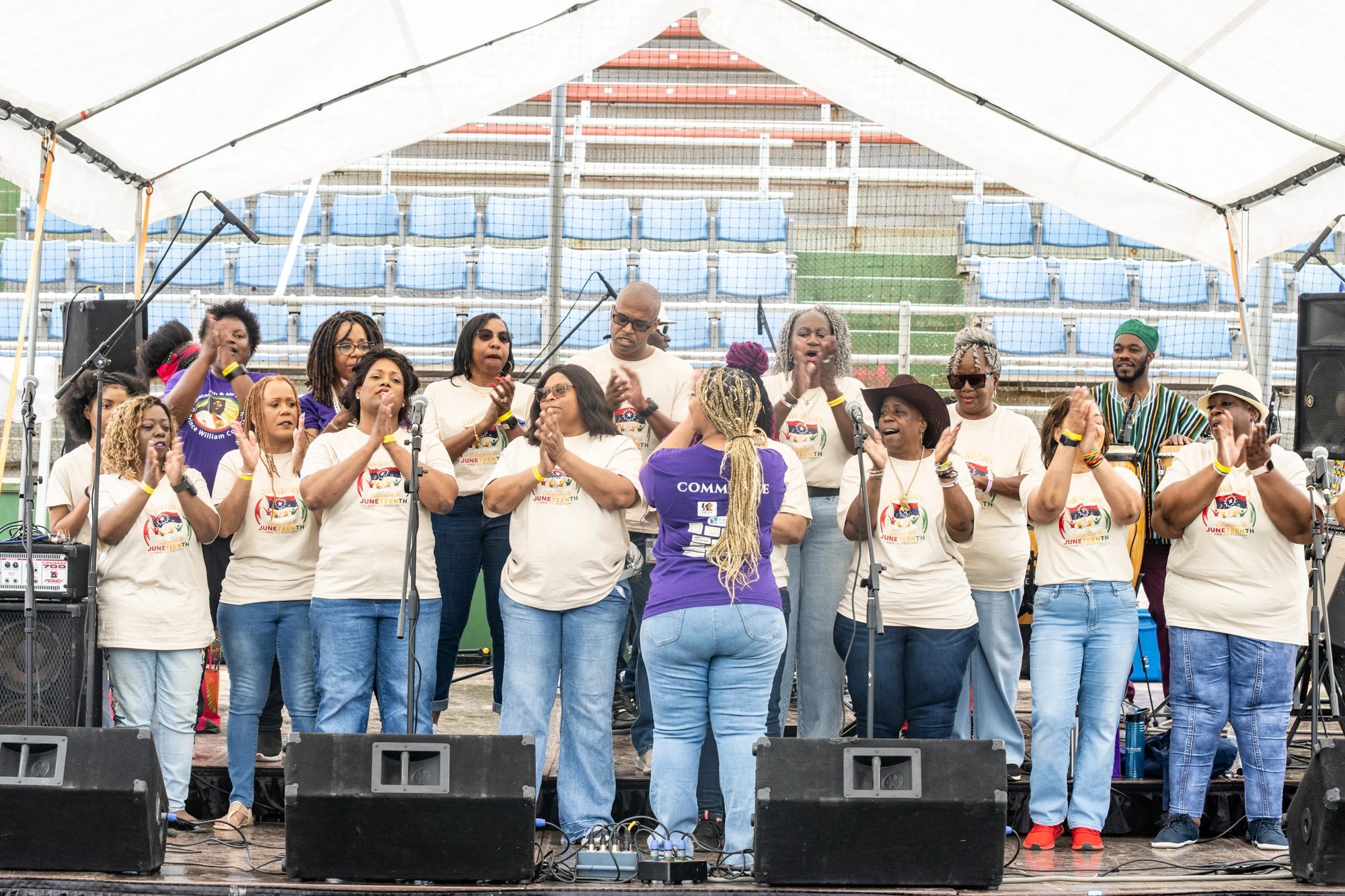 Choir performing at the festival